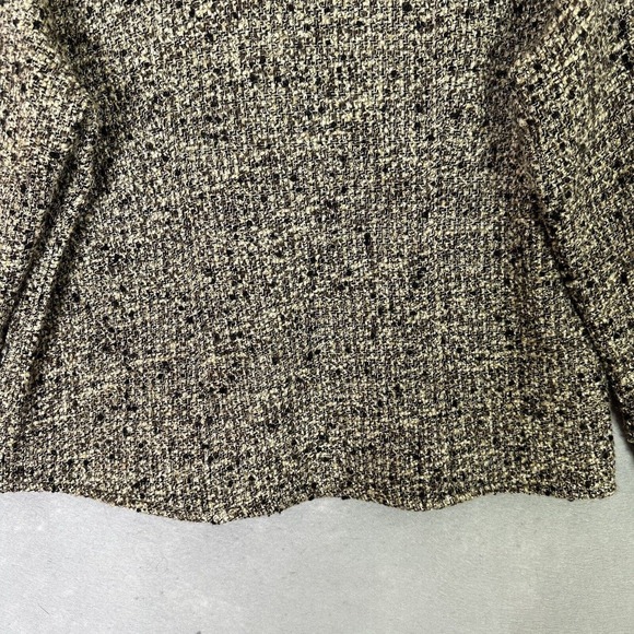 Chicos Sweater Jacket Women Sz 3 XL 16 Tweed Boucle Wool Mohair Blend Shacket - Picture 11 of 15